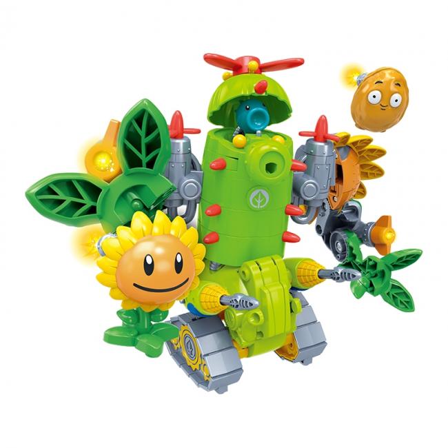 3 IN 1 Racing Launch Fighter Transformation of Plants vs. Zombies